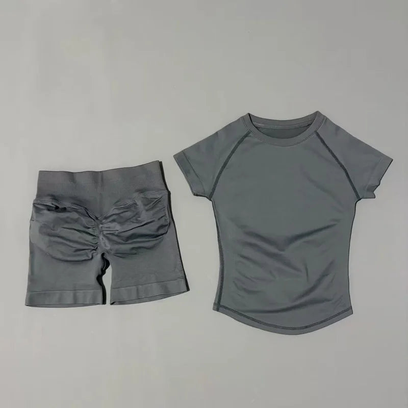 Conjunto Fitness de Manga Corta