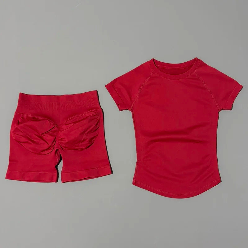 Conjunto Fitness de Manga Corta