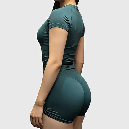 Conjunto Fitness de Manga Corta