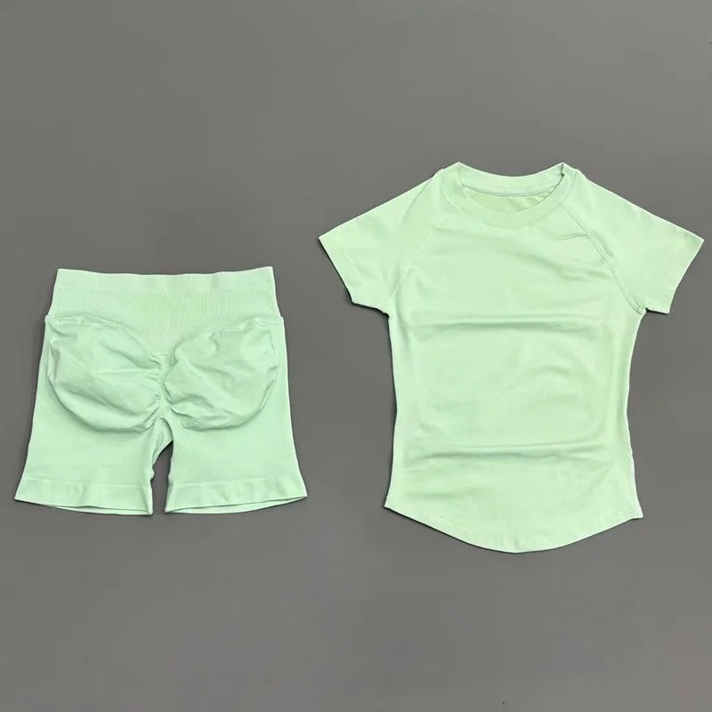 Conjunto Fitness de Manga Corta