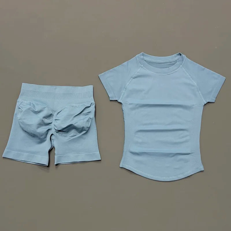 Conjunto Fitness de Manga Corta