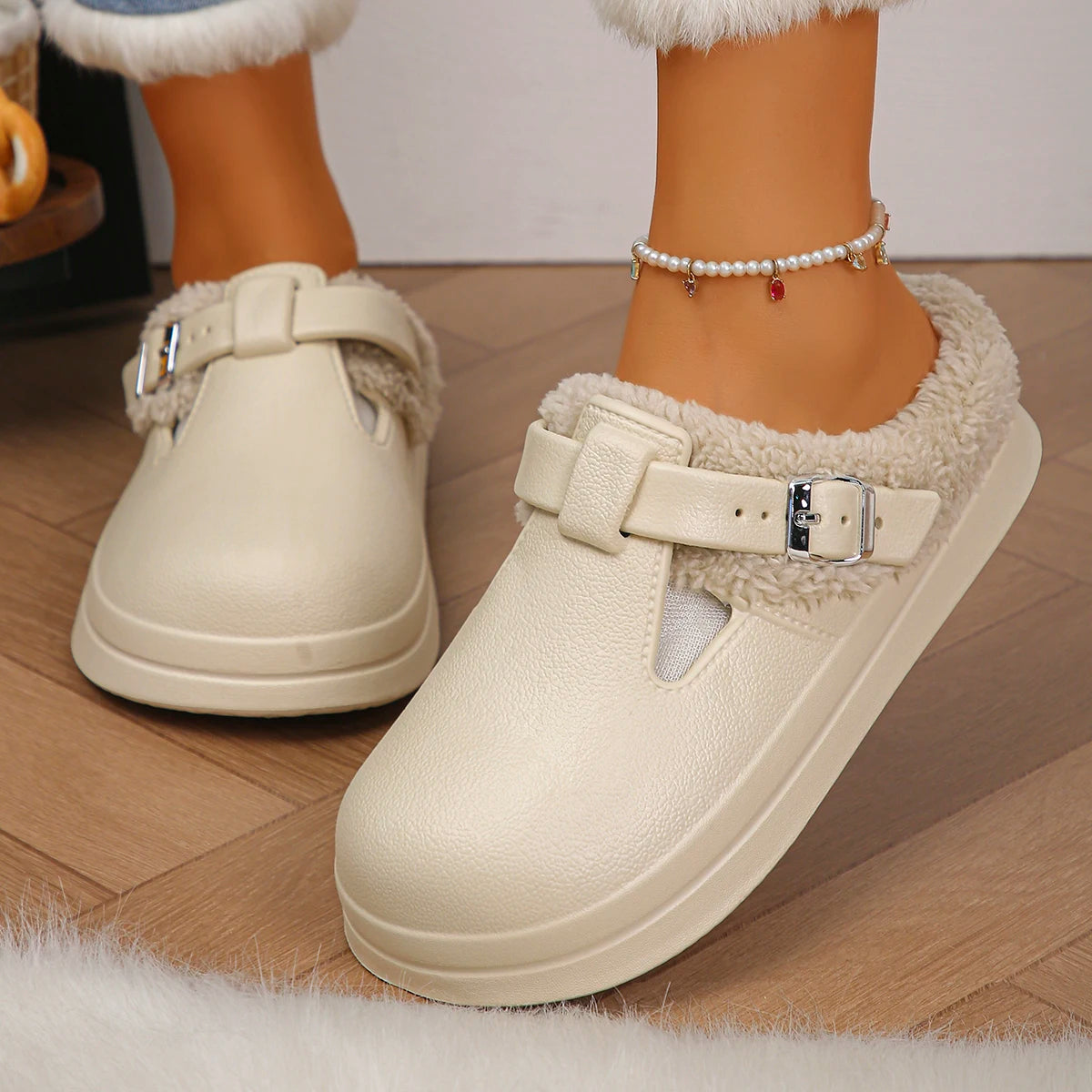 Slippers Plush Antideslizantes
