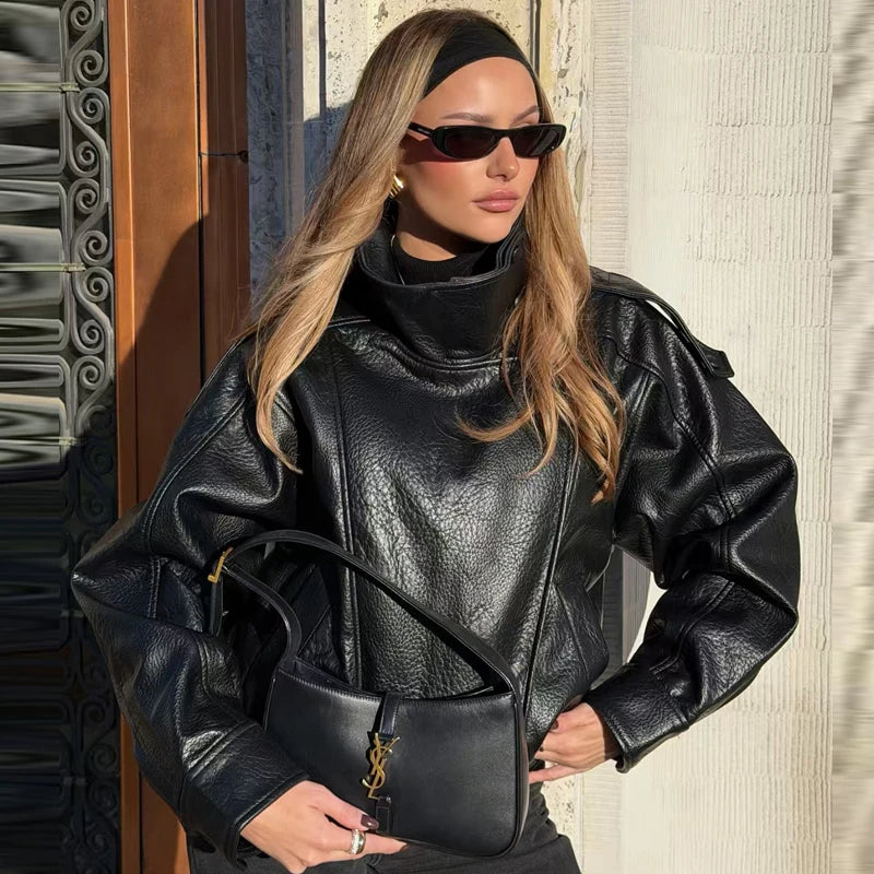 Bomber Oversize Leather