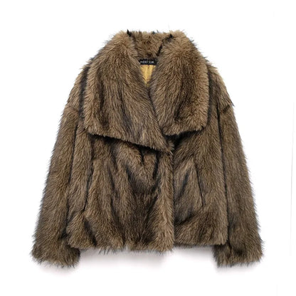 Chaqueta Plush Cómoda y Sofisticada