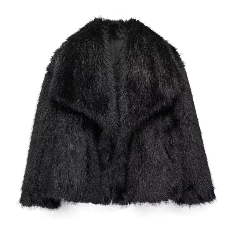 Chaqueta Plush Cómoda y Sofisticada