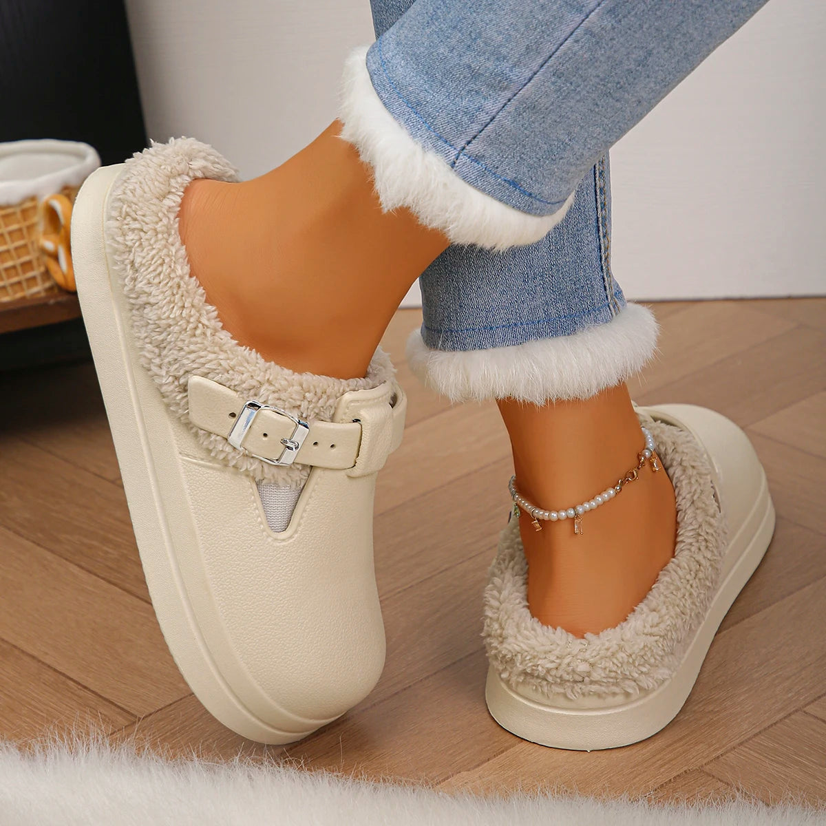 Slippers Plush Antideslizantes